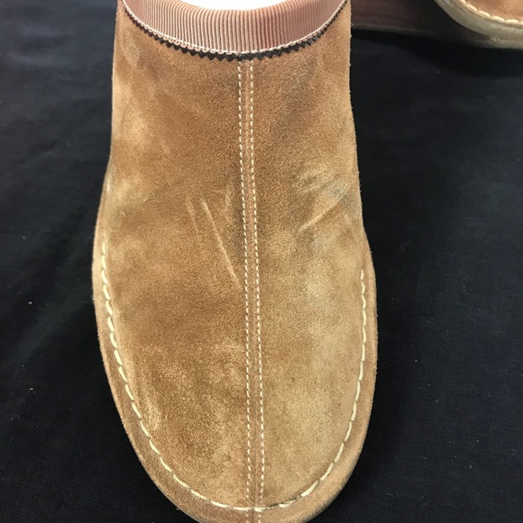 Cole Haan Suede Wedge Clogs 7 - Picture 3 of 8